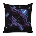 Dark Sagittarius Zodiac Sign Print Pillow Cover