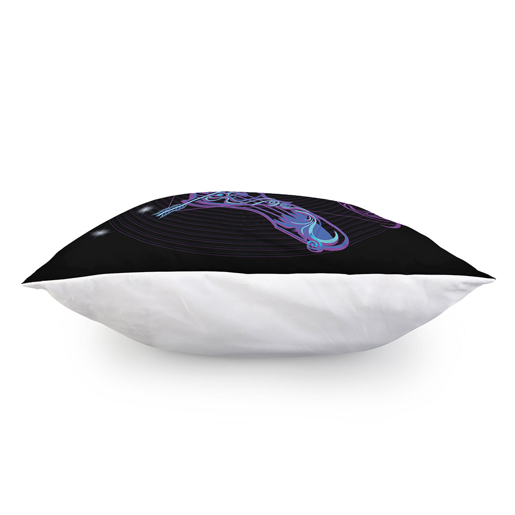 Dark Sagittarius Zodiac Sign Print Pillow Cover