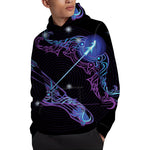 Dark Sagittarius Zodiac Sign Print Pullover Hoodie