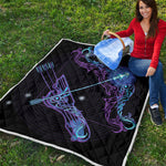 Dark Sagittarius Zodiac Sign Print Quilt