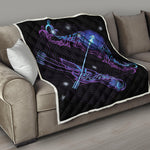 Dark Sagittarius Zodiac Sign Print Quilt