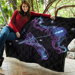 Dark Sagittarius Zodiac Sign Print Quilt