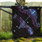 Dark Sagittarius Zodiac Sign Print Quilt