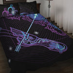 Dark Sagittarius Zodiac Sign Print Quilt Bed Set