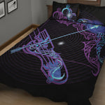 Dark Sagittarius Zodiac Sign Print Quilt Bed Set