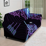 Dark Sagittarius Zodiac Sign Print Sofa Cover