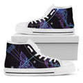 Dark Sagittarius Zodiac Sign Print White High Top Sneakers