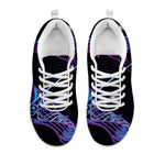 Dark Sagittarius Zodiac Sign Print White Sneakers