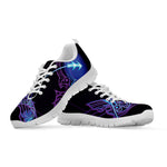 Dark Sagittarius Zodiac Sign Print White Sneakers