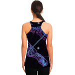 Dark Sagittarius Zodiac Sign Print Women's Racerback Tank Top