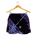 Dark Sagittarius Zodiac Sign Print Women's Shorts
