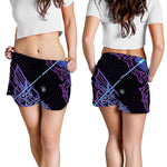 Dark Sagittarius Zodiac Sign Print Women's Shorts
