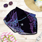 Dark Sagittarius Zodiac Sign Print Women's Shorts