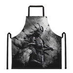 Dark Samurai Warrior Print Apron
