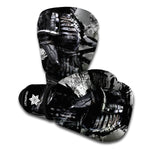 Dark Samurai Warrior Print Boxing Gloves