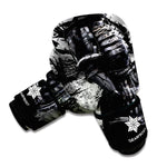 Dark Samurai Warrior Print Boxing Gloves
