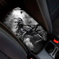 Dark Samurai Warrior Print Car Center Console Cover