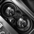 Dark Samurai Warrior Print Car Coasters