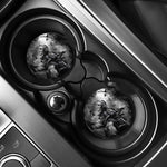 Dark Samurai Warrior Print Car Coasters