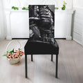 Dark Samurai Warrior Print Dining Chair Slipcover