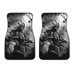 Dark Samurai Warrior Print Front Car Floor Mats