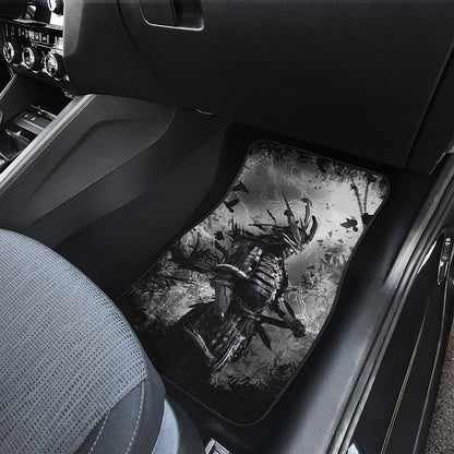 Dark Samurai Warrior Print Front Car Floor Mats