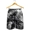 Dark Samurai Warrior Print Men's Shorts
