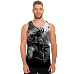 Dark Samurai Warrior Print Men's Tank Top