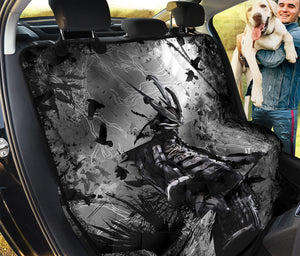 Dark Samurai Warrior Print Pet Car Back Seat Cover