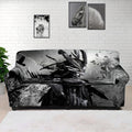 Dark Samurai Warrior Print Sofa Cover