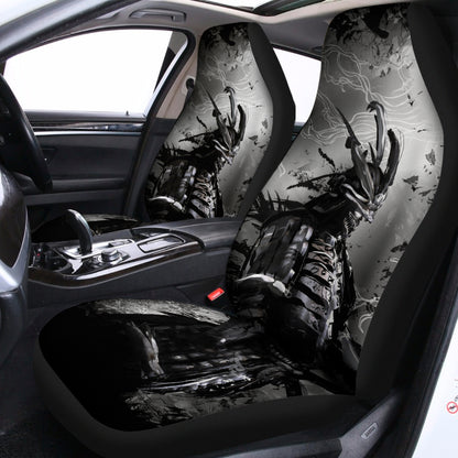 Dark Samurai Warrior Print Universal Fit Car Seat Covers