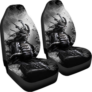 Dark Samurai Warrior Print Universal Fit Car Seat Covers