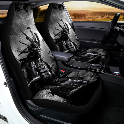 Dark Samurai Warrior Print Universal Fit Car Seat Covers