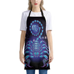 Dark Scorpio Zodiac Sign Print Apron