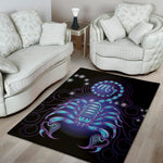 Dark Scorpio Zodiac Sign Print Area Rug