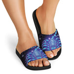 Dark Scorpio Zodiac Sign Print Black Slide Sandals