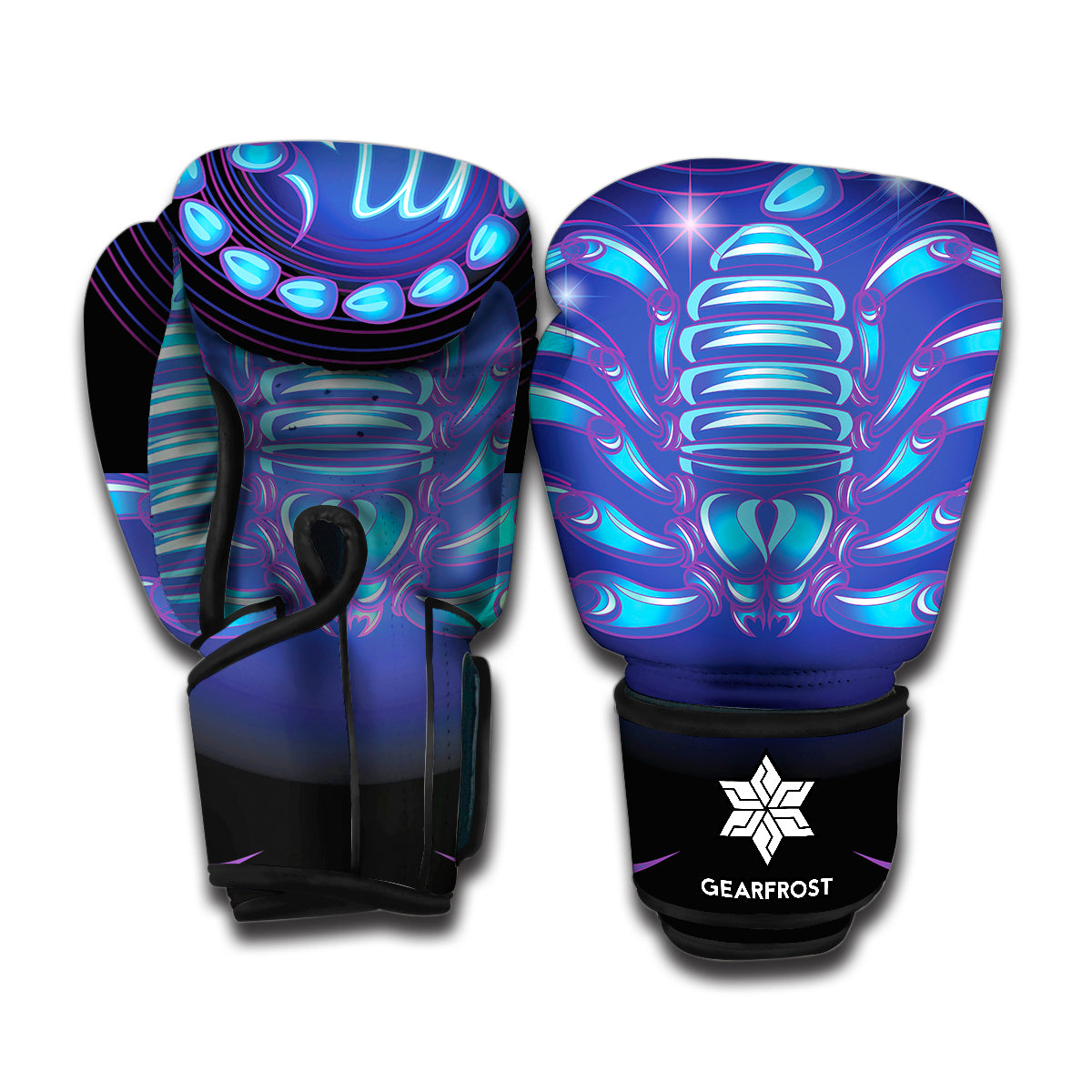 Dark Scorpio Zodiac Sign Print Boxing Gloves