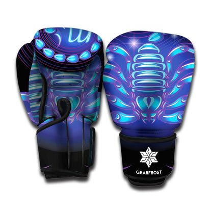 Dark Scorpio Zodiac Sign Print Boxing Gloves