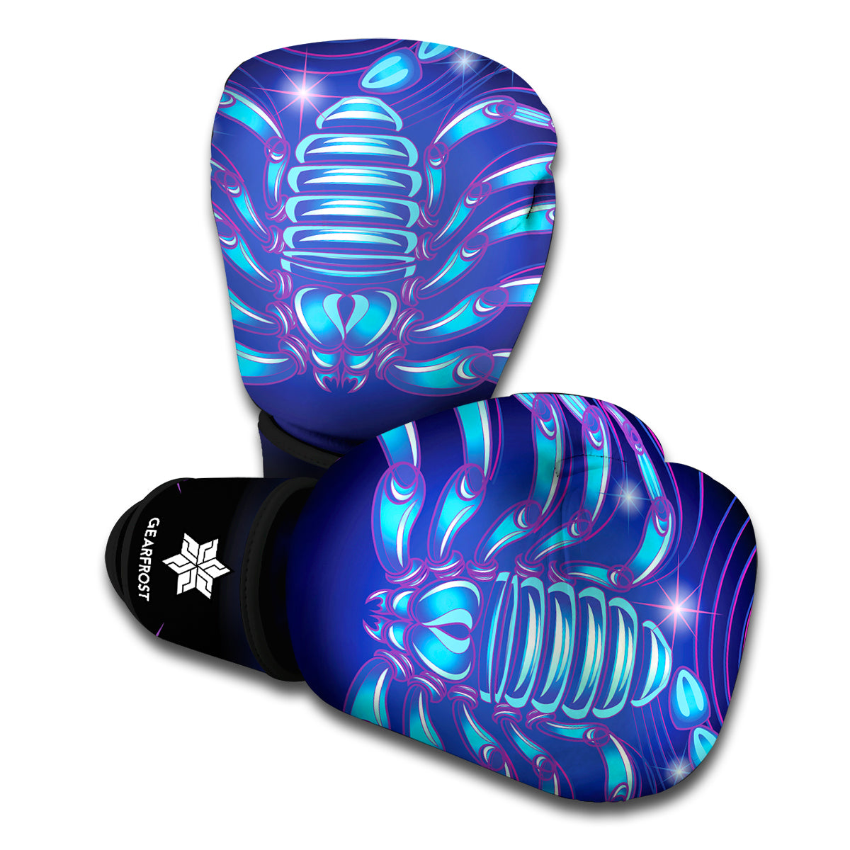 Dark Scorpio Zodiac Sign Print Boxing Gloves