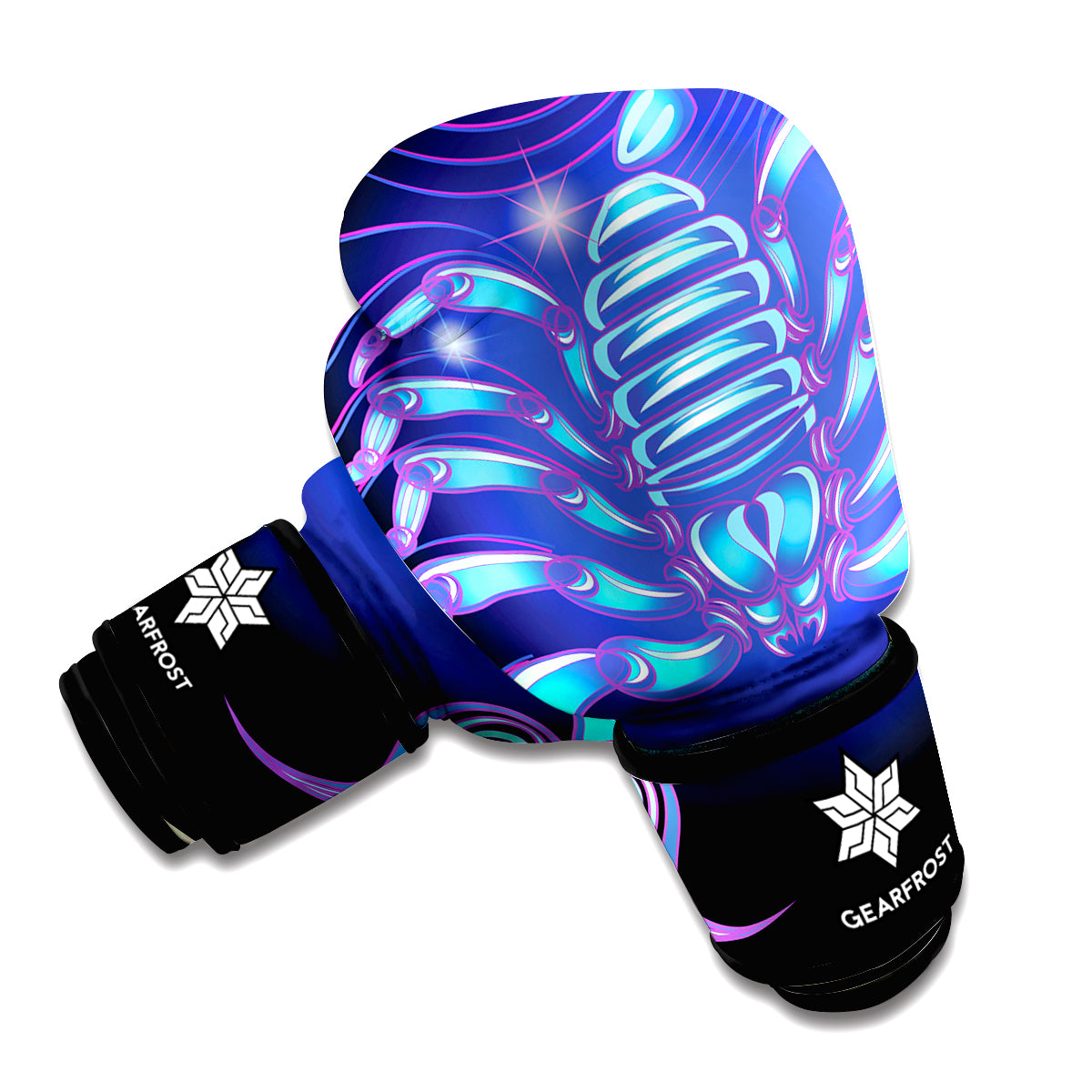 Dark Scorpio Zodiac Sign Print Boxing Gloves