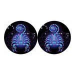 Dark Scorpio Zodiac Sign Print Car Coasters