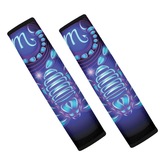 Dark Scorpio Zodiac Sign Print Car Seat Belt Covers