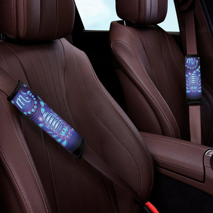 Dark Scorpio Zodiac Sign Print Car Seat Belt Covers