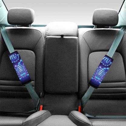 Dark Scorpio Zodiac Sign Print Car Seat Belt Covers