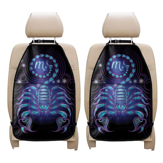 Dark Scorpio Zodiac Sign Print Car Seat Organizers