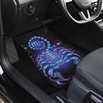 Dark Scorpio Zodiac Sign Print Front and Back Car Floor Mats