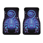 Dark Scorpio Zodiac Sign Print Front Car Floor Mats