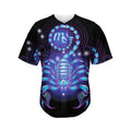Dark Scorpio Zodiac Sign Print Men's Baseball Jersey