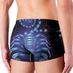 Dark Scorpio Zodiac Sign Print Men's Boxer Briefs