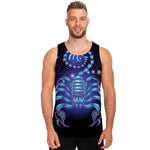 Dark Scorpio Zodiac Sign Print Men's Tank Top